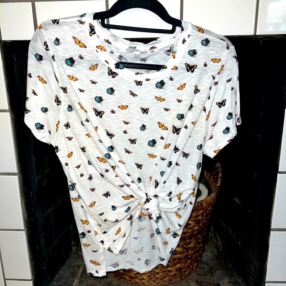 LUCKY BRAND butterfly top OS (kinda)